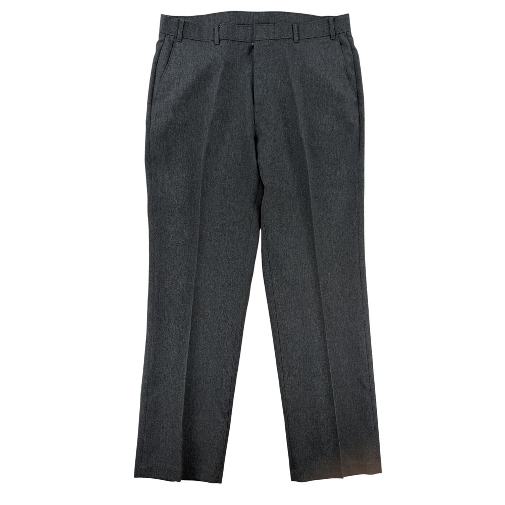 Vintage Levis Action Slacks Pants Mens 38x32 Gray Flat Front Dress Slacks Office
